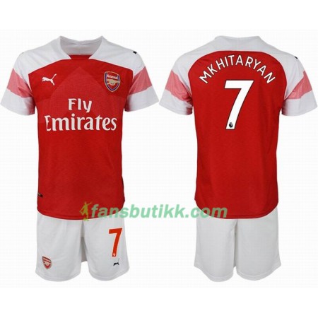 Fotballdrakt Arsenal MKHITARYAN 7 Barn Hjemmetrøye 2018-2019 Kortermet